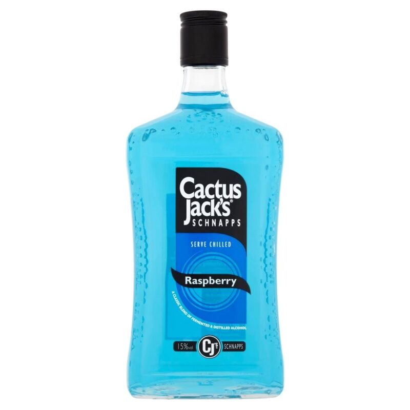 Cactus Jacks Blue Raspberry Schnapps 70cl