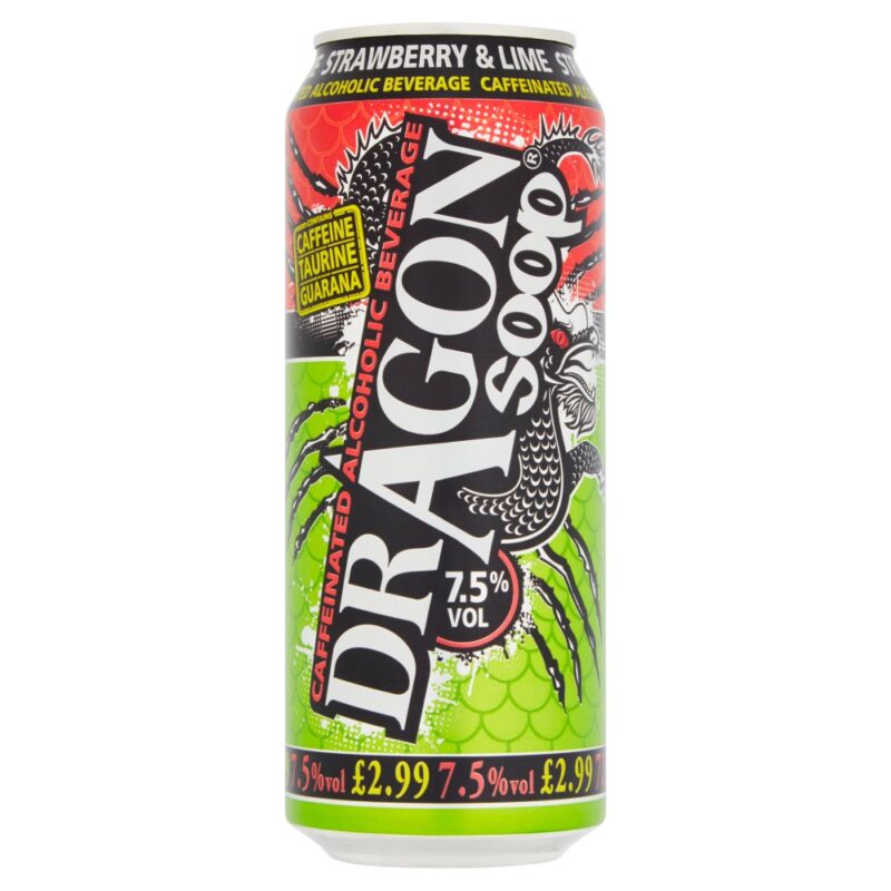 Dragon Soop Strawberry & Lime 500ml Can