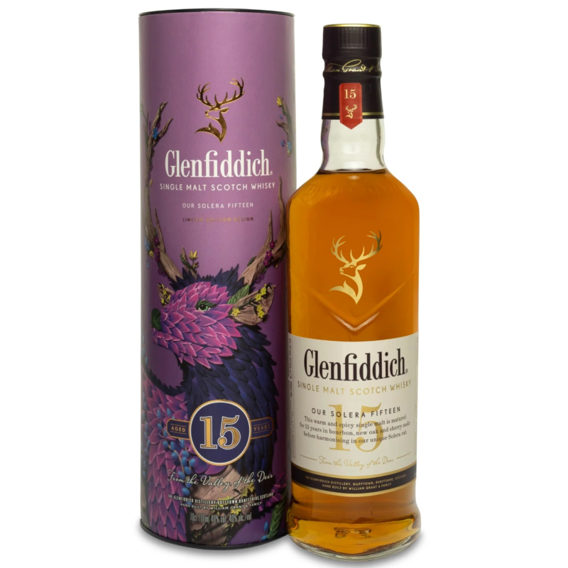 Glenfiddich 15 Year Old Single Malt Scotch Whisky 70cl