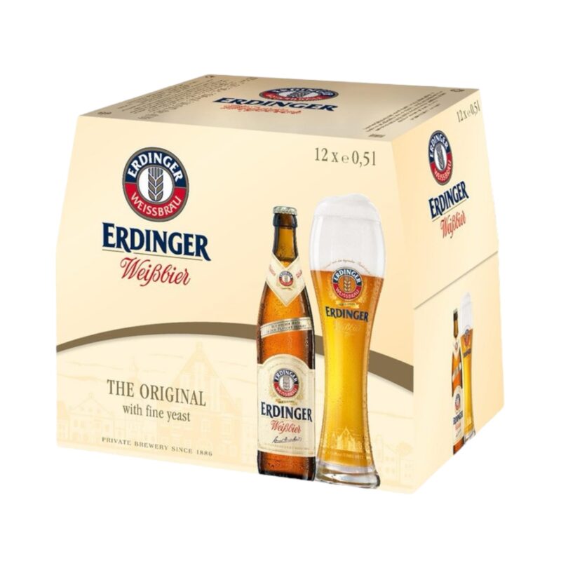 Erdinger Weissbier Wheat Beer 500ml Bottle